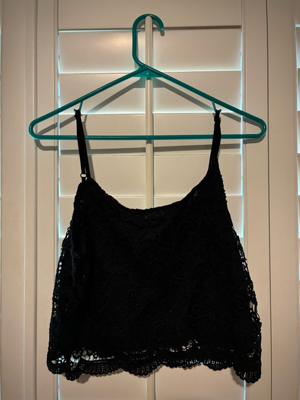 H&M Black Lace Camisole Tank Top